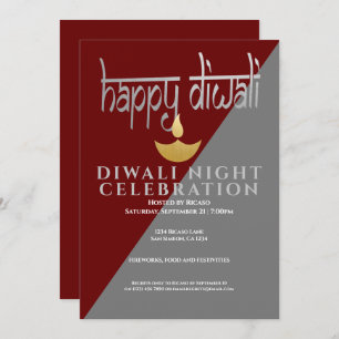 Invitación Celebración Nocturna Diwali De La Luz