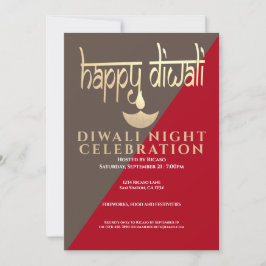 Invitación Celebración Nocturna Diwali De La Luz