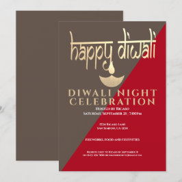 Invitación Celebración Nocturna Diwali De La Luz