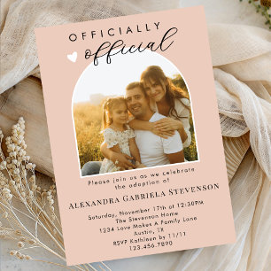 Invitación Celebración oficial del día de adopción de Boho Bl