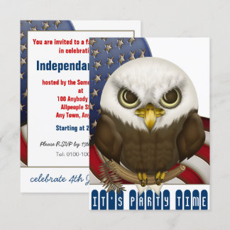 Invitación Celebración patriótica del águila calva