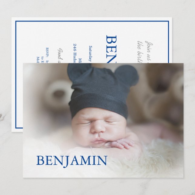 Invitación Celebración por el Nombramiento de Fotografía de B (Anverso / Reverso)