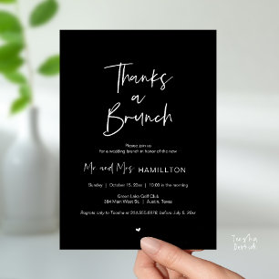 Invitación Celebración post-boda, Gracias por un Brunch