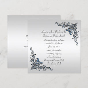 Invitación Celebración posterior al matrimonio con remolinos
