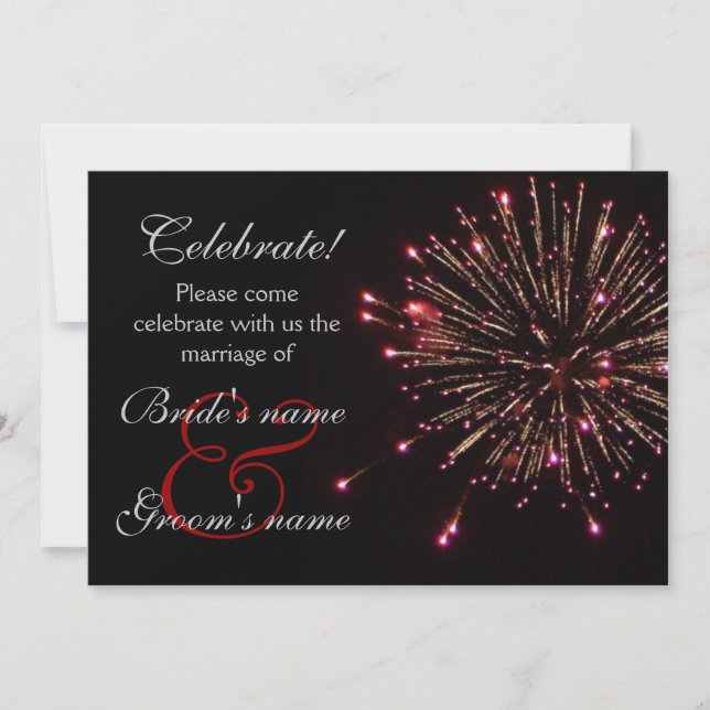 Invitación Celebración que casa rojo (Anverso)