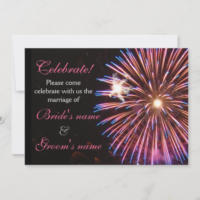 Invitación Celebración que casa rosa (Anverso)