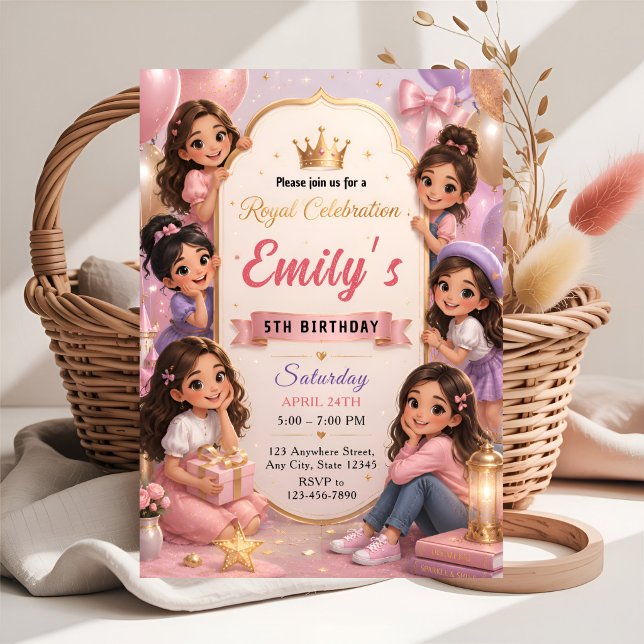 Invitación Celebración Real Cumpleaños Princesa (Subido por el creador)