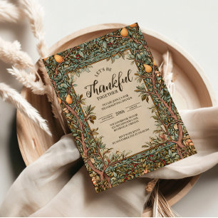 Invitación Celebración Rustic Orchard de Acción de Gracias