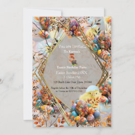 Invitación Celebraciones de cumpleaños del Domingo de Pascua