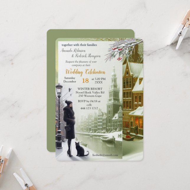 Invitación Celebraciones de invierno en Ámsterdam (Anverso/Reverso In Situ)