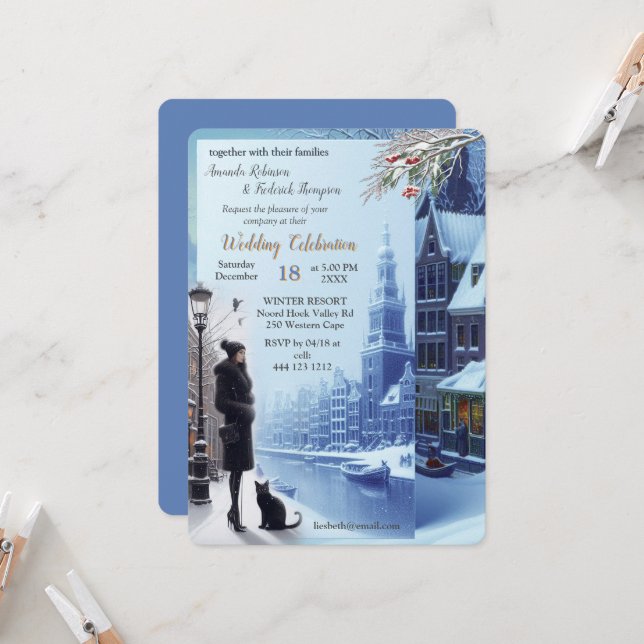Invitación Celebraciones de invierno en Ámsterdam (Anverso/Reverso In Situ)
