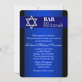 Invitación Celebraciones de mitzvah #4 en el bar de la plata