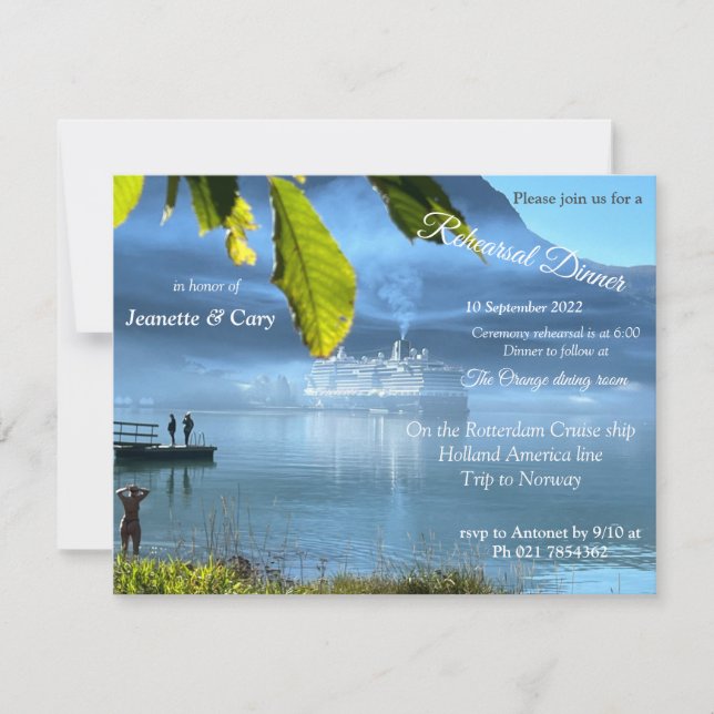 Invitación Celebraciones de Noruega (Anverso)