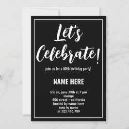 INVITACIÓN CELEBRAMOS LA FIESTA DEL CUMPLEAÑOS PERSONALIZADO