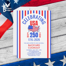 Celebrando 250 Años de USA Parrillada del 4 de Jul