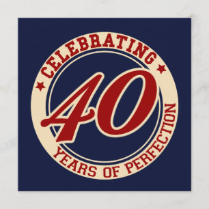 Invitación Celebrando 40 años de perfección