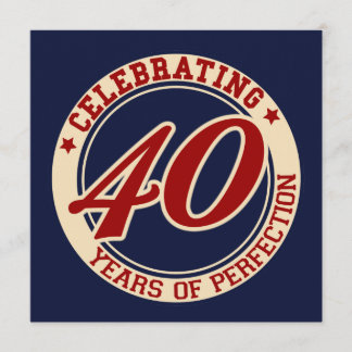 Invitación Celebrando 40 años de perfección