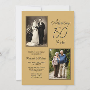Invitación Celebrando 50 Años 50 Aniversario de Boda