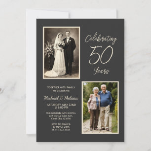 Invitación Celebrando 50 Años de Fotografía de Carbón Anivers