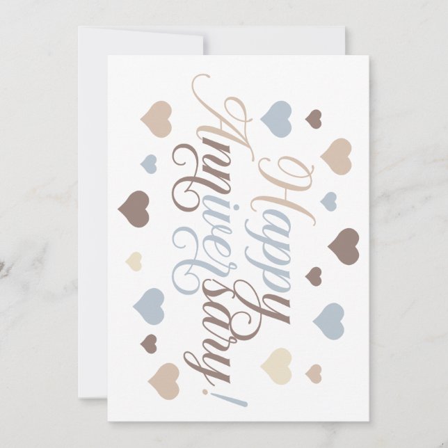 Invitación Celebrando el amor: Feliz Aniversario (Anverso)