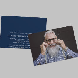 Invitación Celebrando el moderno funeral de la foto