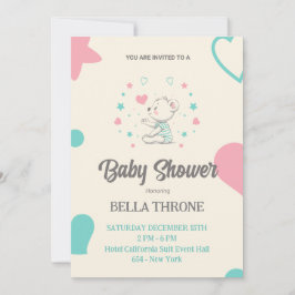 Invitación ¡Celebrando la Llegada de su Pequeño Milagro!