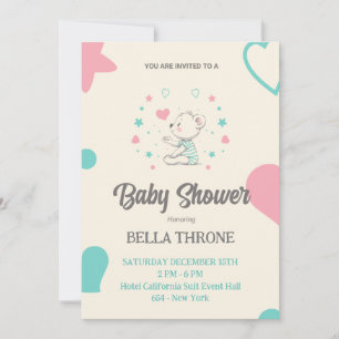 Invitación ¡Celebrando la Llegada de su Pequeño Milagro!
