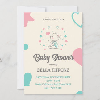 Invitación ¡Celebrando la llegada de tu pequeño milagro!