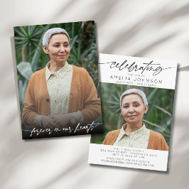 Invitación Celebrando la vida de dos funerales conmemorativos