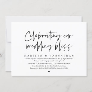 Invitación Celebrando nuestros Bodas, Elopement Brunch