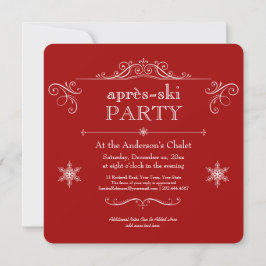 Invitación Celebrar a los Navidades de invierno o al Fiesta d