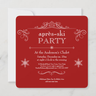 Invitación Celebrar a los Navidades de invierno o al Fiesta d