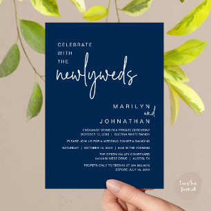 Invitación Celebrar Con El Fiesta De Cena Boda Y Recién Matad