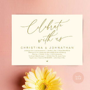 Invitación Celebrar Con El Fiesta De La Cena De Bodas De Eeuu