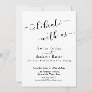 Invitación Celebrar con la celebración post-Boda de EEUU