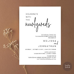 Invitación Celebrar Con La Cena Boda De Los Recién Matados