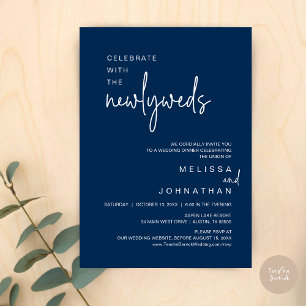 Invitación Celebrar Con La Cena Boda De Los Recién Matados
