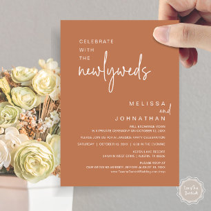 Invitación Celebrar Con La Cena Boda De Los Recién Matados
