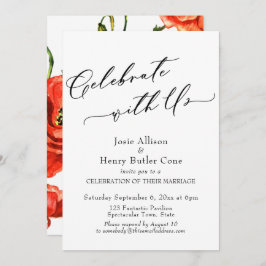 Invitación Celebrar con la recepción de Bodas de Ee. Uu., lap
