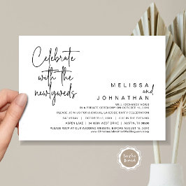 Invitación Celebrar con los recién casados, Boda Elopement In