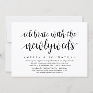Invitación Celebrar con los recién casados, Huida de novios