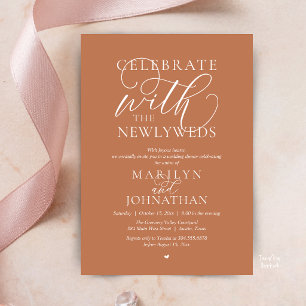 Invitación Celebrar con los recién casados, Mejor Cena de Bod