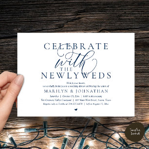 Invitación Celebrar con los recién casados, Mejor Cena de Bod