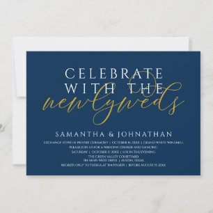 Invitación Celebrar con los recién casados Recepción moderna