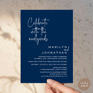 Invitación Celebrar Con Los Recién Matados, El Boda Elopement