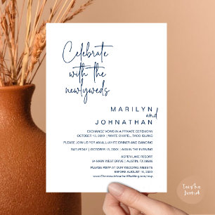 Invitación Celebrar Con Los Recién Matados, El Boda Elopement