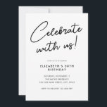 Invitación Celebrar con nosotros 30° cumpleaños<br><div class="desc">Celebrar con nosotros 30° cumpleaños</div>