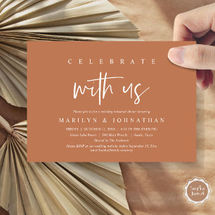 Invitación Celebrar Con Nosotros, Fiesta De Ensayos Bodas