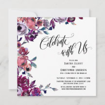 Celebrar con nosotros Flourishing Script Flores au
