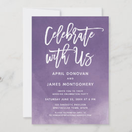 Invitación Celebrar con Us Brush Typography Ombre